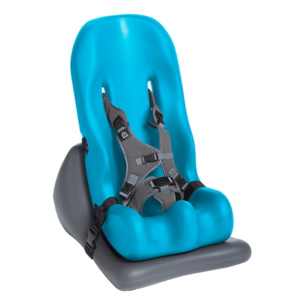 Soft-Touch Sitter w/ Floor Base - Aqua